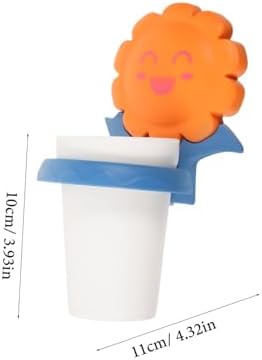 Cute Cartoon Toothbrush Holder Wall Mounted Storage Rack for Bathroom