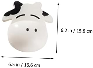 3-Piece Cartoon Cow Suction Cup Toothbrush Holder