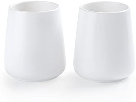 Elegant White Ceramic Toothbrush Holder Set for Bathroom Bedroom