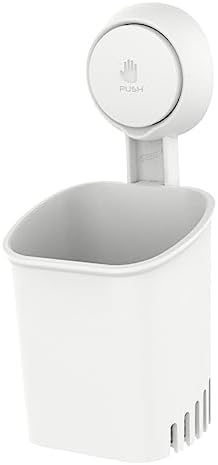 Wall Mounted Suction Cup Toothbrush Holder with Drainage 1