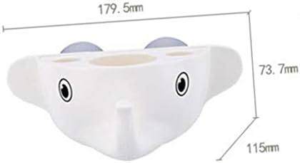 Cartoon Elephant Toothbrush Organizer - Mountable Bathroom Holder for Kids Adults
