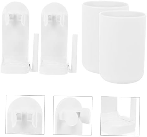 Healifty Wall Mounted Electric Toothbrush Holder with Adjustable Clamps