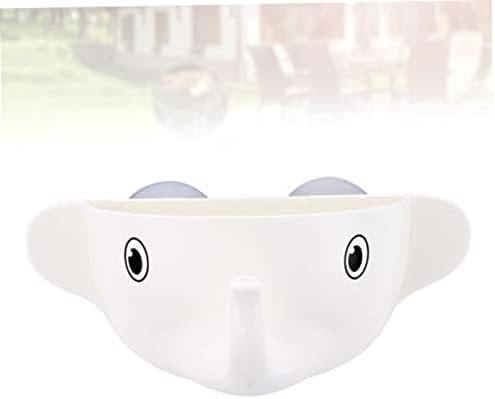Cartoon Elephant Toothbrush Organizer - Mountable Bathroom Holder for Kids Adults