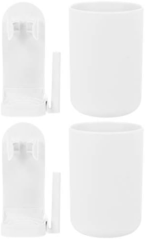 2 Sets Wall Mounted Electric Toothbrush Holder Cup Rack 1