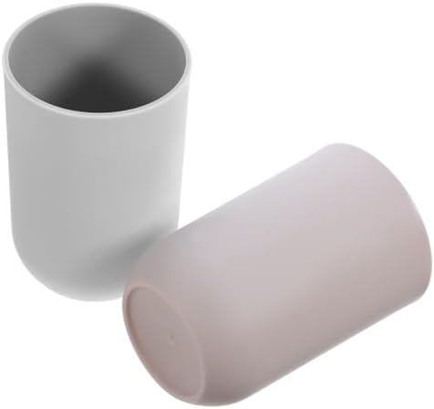 Dual-Color 2-Pack Toothbrush Water Tumbler Cups