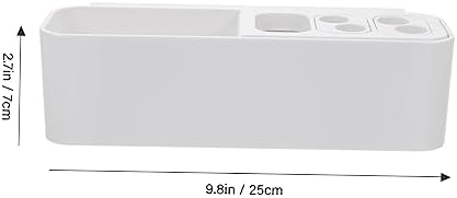 Bathroom Organic Wall-Mounted Toothbrush Holder Space-Saving Design
