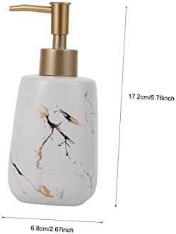 LIFKOME 3-Piece Marble Bathroom Organizer for Soap Toothbrush