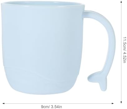 Zerodeko 2pcs Dolphin Toothbrush Cup Reusable Bathroom Gargling Mugs