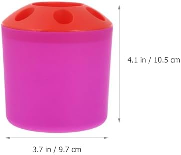 Toothbrush Holder with Toothpaste Storage and Countertop Organizer