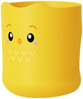 KSIEE Kids Toothbrush Cup with Cartoon Characters and Fun Design