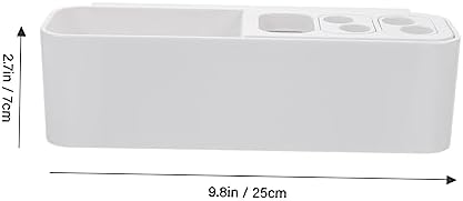 Holidoyo Toothbrush Holder Wall Mount Organizer No Drilling Strong Adhesive