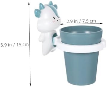 LABRIMP Cartoon Characters 2-Piece Toothbrush Mouthwash Holder Set