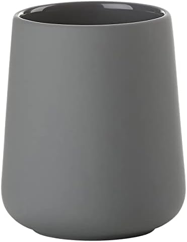 ZONE DENMARK Nova One Toothbrush Cup Sleek Modern Design Gray