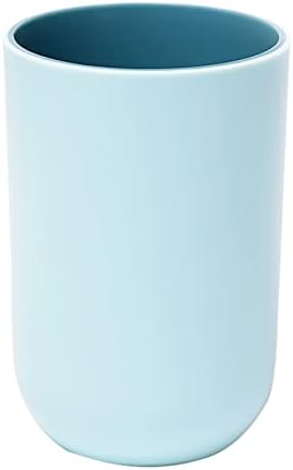 Durable Plastic Toothbrush Holder with Cup 413x283 Inch Light Blue