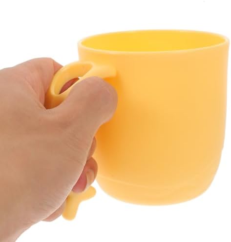 Luxshiny 2PCS Dolphin Tail Handle Unbreakable Mouthwash Cups for Boys and Girls