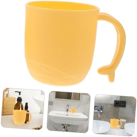 2pcs Dolphin Tail Handle Tooth Rinsing Cups
