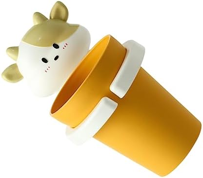Cartoon Cow Toothbrush Cup Holder with PP Material for Easy Gargling