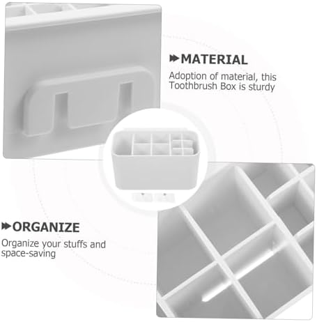 Strong Multi-Design Detachable Toothbrush Organizer for Storage Easy Maintain