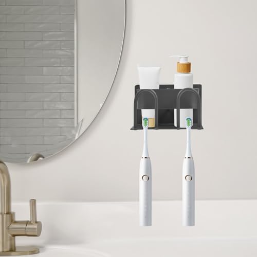 VOSAREA Space-Saving Wall-Mounted Toothbrush Holder