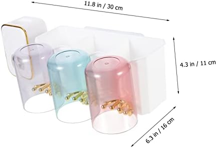 Stylish Wall-Mounted Toothbrush Holder Toothpaste Squeezer Organizer