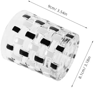 HEALLILY Mouthwash Rinsing Cup Glass Tumbler Toothbrush Holder
