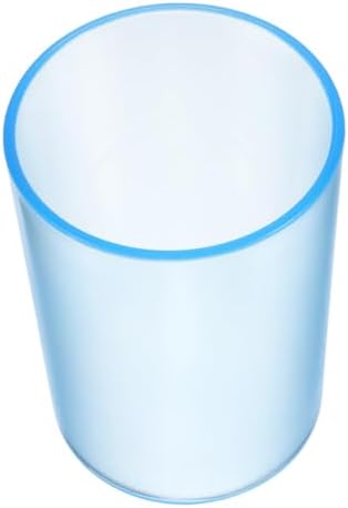 Stylish Blue Transparent Toothbrush Cup for Adults