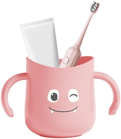 Awakentti 2 Pcs Kids Toothbrush Cup with Dinosaur Design