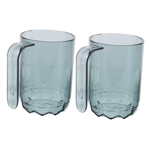 2-Piece Reusable Plastic Travel Toothbrush Cups