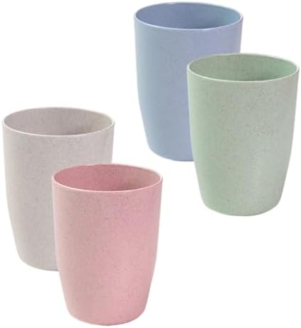 4-Pack Reusable Travel Mouth Wash Cups for Boys and Girls