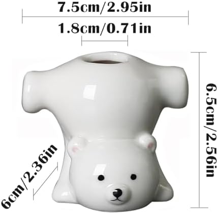 Two Funny Bear Toothbrush Holders