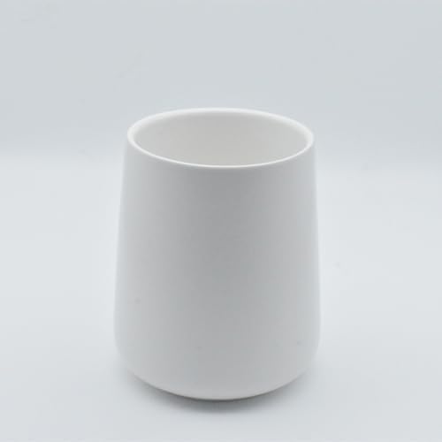 RabyLeo Modern Simple Style Ceramic Toothbrush Mouthwash Holder White
