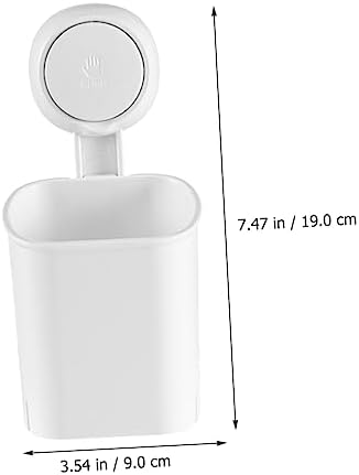 Amosfun Suction Cup Toothbrush Holder Wall Mount No Drill