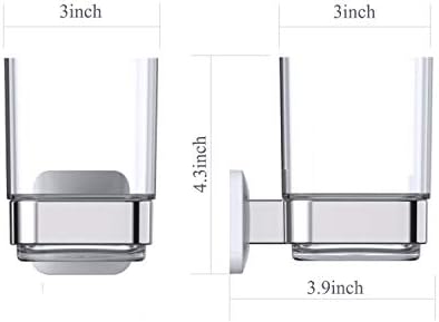 Premium Wall-Mounted Toothbrush Organizer Tumbler Easy to Use Durable