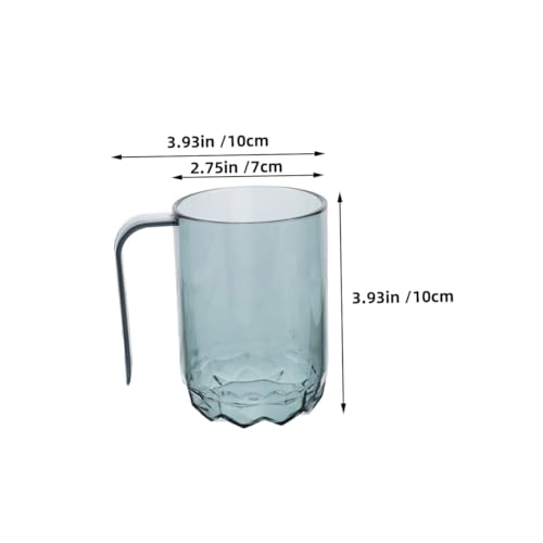 NOLITOY 3pcs Plastic Toothbrush Cups Set Transparent Reusable Bathroom Holder