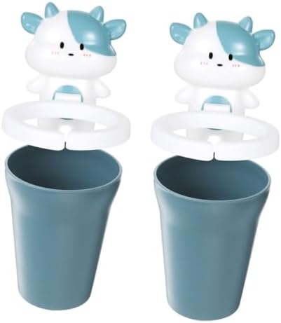 Amosfun 2pcs Cartoon Rinse Cup Set for Boys and Girls