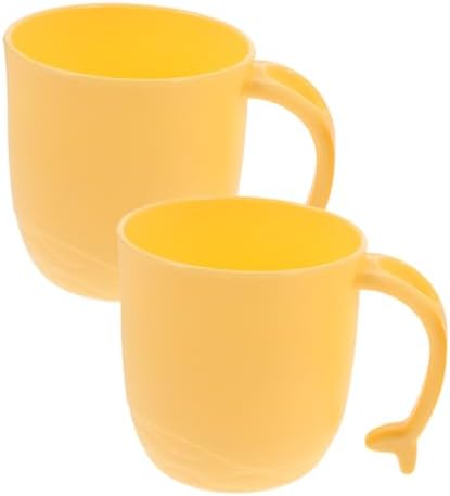 2pcs Dolphin Tail Handle Tooth Rinsing Cups