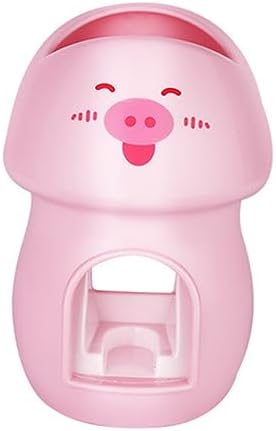 Adorable Pink Automatic Toothbrush Squeezer Wall-Mounted Toothbrush Holder