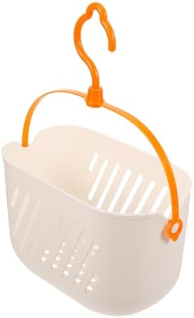 PRETYZOOM Plastic Hanging Shower Basket with Hooks