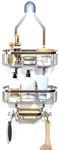 Effortlessly Organized Showers Rust-Resistant Caddies from Ycpasta