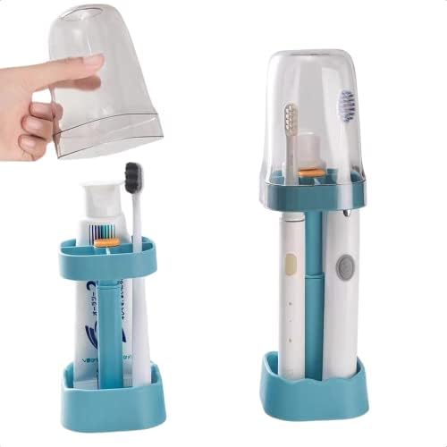 Toothbrush Holder with Cup Cover and 3 Slots