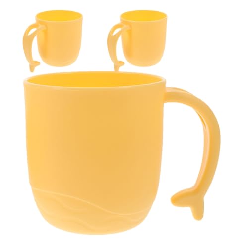 UPKOCH 3-Pack Dolphin Tail Oral Care Storage Cups