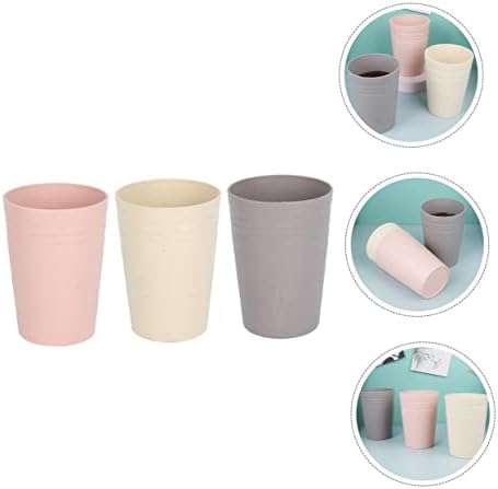 Amosfun Toothbrush Holder Mouthwash Cup Set of 3 Creative Reusable Design