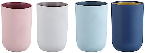Zerodeko 4-Piece Reusable Toothbrush Tumbler Set
