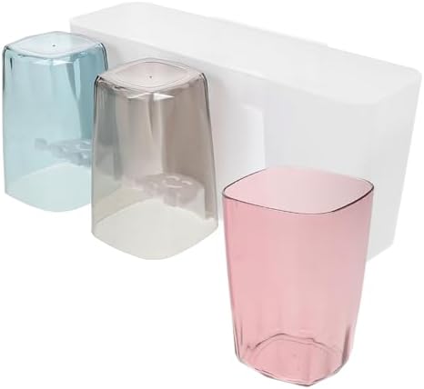 Beatifufu Wall-Mounted Toothbrush Toothpaste Holder White