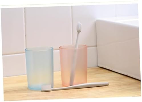 Transparent Toothbrush Cup Water Mug for Bathroom Elegant Sturdy Design
