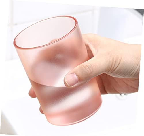 Transparent Toothbrush Cup Water Mug for Bathroom Elegant Sturdy Design