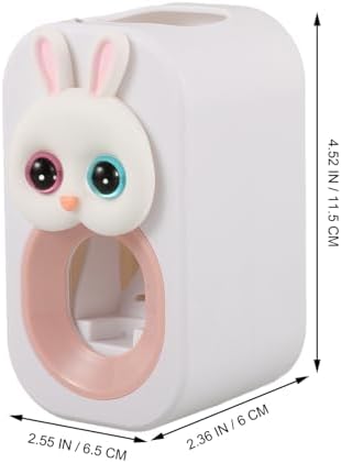 Adorable Bunny Toothbrush Dispenser Wall-Mounted Durable Tootheseenteredjs