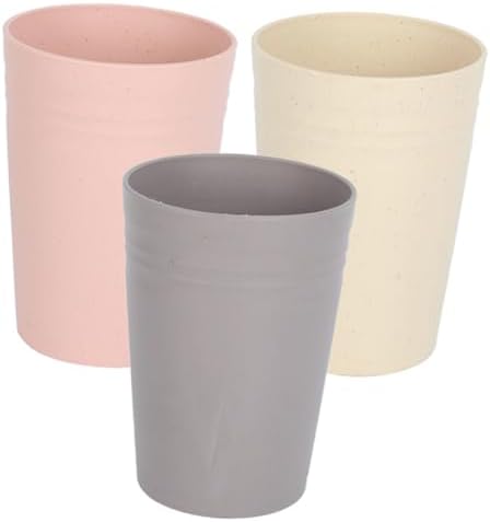 Amosfun Toothbrush Holder Mouthwash Cup Set of 3 Creative Reusable Design