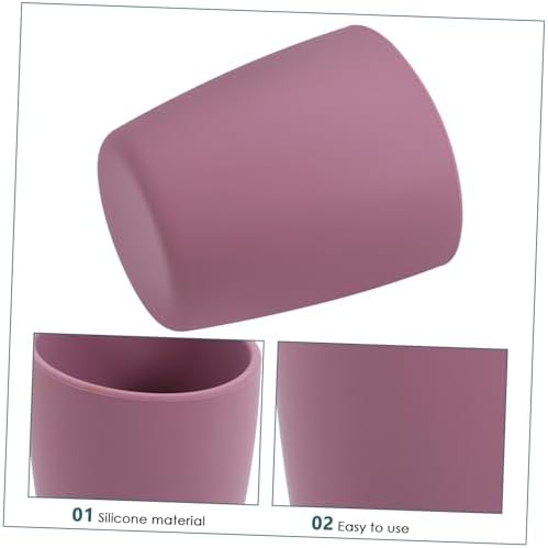 KOMBIUDABathroom Toothbrush Cups Silicone Sturdy Easy to Use