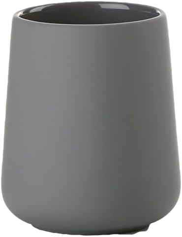ZONE DENMARK Nova One Toothbrush Cup Sleek Modern Design Gray